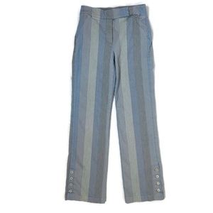 Dismero Pants Size 10 Blue Textured Italian